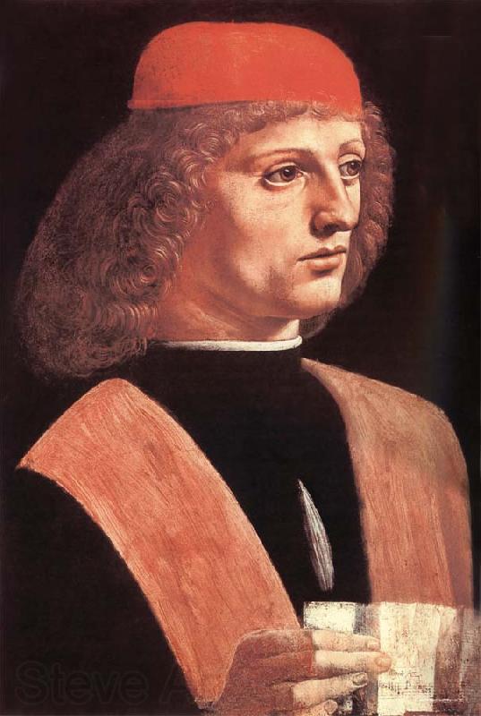 LEONARDO da Vinci Portrat of a musician Spain oil painting art